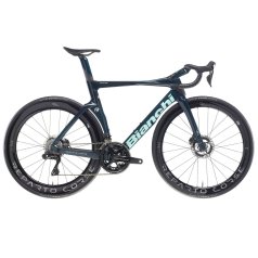 Bianchi Bici da Corsa Carbonio Dura Ace Di2 - OLTRE RC 140th - 2025 - inked dark celeste / carbon UD CK16 / full glossy