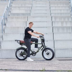 Bici elettrica da carico a due posti Garrett Miller Z: sospensione completa e fascia alta