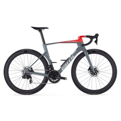 BMC Bicicletta da Corsa Carbonio - TEAMMACHINE R 01 THREE - 2024 - iron grey / neon red