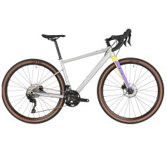 BMC Bicicletta Gravel - URS AL TWO - raw alloy / yellow