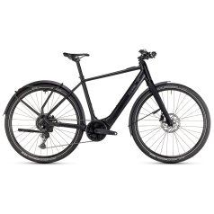 CUBE Bici Elettrica da Città - EDITOR HYBRID Pro FE 400X - 2025 - black / spectral