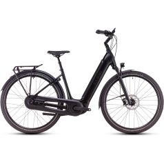 CUBE Bici Elettrica Easy Entry - SUPREME HYBRID Comfort SLX 625 - 2025 - black / metal