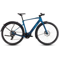 CUBE Bici Elettrica Fitness Carbonio - NULANE HYBRID C:62 SLX FE 400X - 2025 - nebula / blue