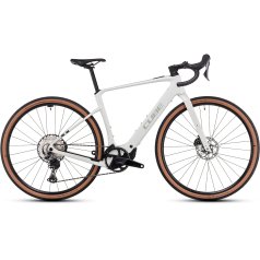 CUBE Bici Elettrica Gravel Carbonio - NUROAD HYBRID C:62 Race 400X - 2025 - desertstone / green