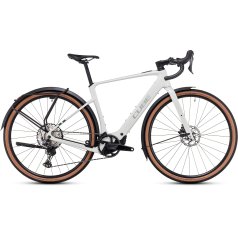 CUBE Bici Elettrica Gravel Carbonio - NUROAD HYBRID C:62 Race FE 400X - 2025 - desertstone / green