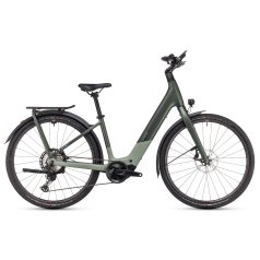 CUBE Bici Elettrica Trekking Carbonio - KATHMANDU HYBRID C:62 SLT 400X - Easy Entry - 2025 - stellar / origanogreen