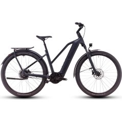 CUBE Bici Elettrica Trekking Donna - KATHMANDU HYBRID Comfort Pro 800 - 2025 - night / chrome