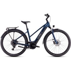 CUBE Bici Elettrica Trekking Donna - TOURING HYBRID ONE 500 - 2025 - deepsea / chrome