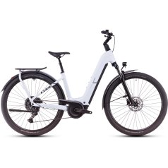 CUBE Bici Elettrica Trekking Easy Entry - KATHMANDU HYBRID ONE 800 - 2025 - polarwhite / black