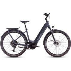 CUBE Bici Elettrica Trekking Easy Entry - TOURING HYBRID Pro 625 - 2025 - metallicgrey / chrome