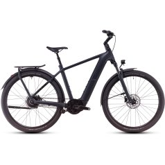 CUBE Bici Elettrica Trekking - KATHMANDU HYBRID Comfort Pro 800 - 2025 - night / chrome