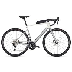 FOCUS Bici da Corsa Carbonio - Shimano 105 - PARALANE 8.7 - 2024 - White Glossy / Silver Glossy