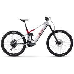 Ghost MTB Elettrica Carbonio Mullet - E-RIOT CF ADVANCED - 2025 - misty grey / rebel red - glossy