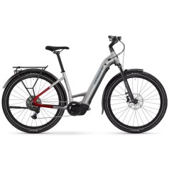 Haibike Bici Elettrica da Trekking Easy Entry 27.5" - TREKKING 7 LOW i800Wh - 2025 - soft grey/red/blue
