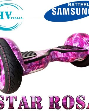 Hoverboard HV10.5 con Luci LED + BLUETOOTH (STAR ROSA)