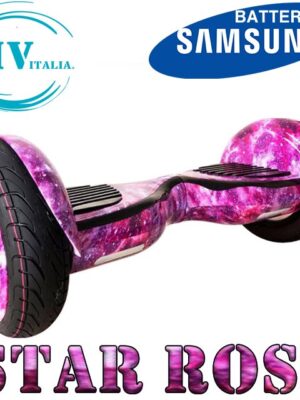 Hoverboard HV10.5 con Luci LED + BLUETOOTH (STAR ROSA)
