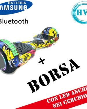 Hoverboard HV6.5 con Luci FULL LED + BLUETOOTH (FANTASIA)