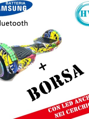 Hoverboard HV6.5 con Luci FULL LED + BLUETOOTH (FANTASIA)
