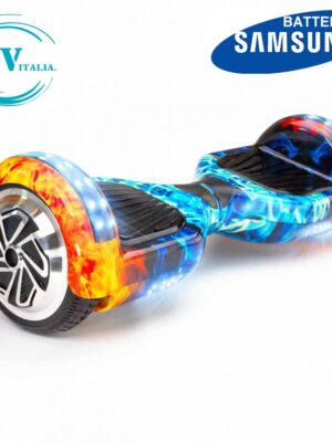 Hoverboard HV6.5 con Luci FULL LED + BLUETOOTH (FULL FLAME)