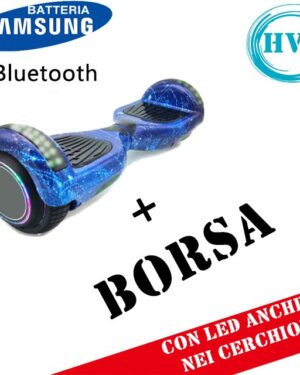 Hoverboard HV6.5 con Luci FULL LED + BLUETOOTH (STAR BLUE)