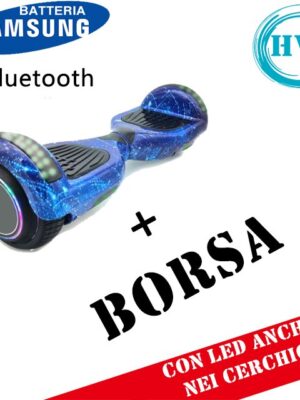 Hoverboard HV6.5 con Luci FULL LED + BLUETOOTH (STAR BLUE)