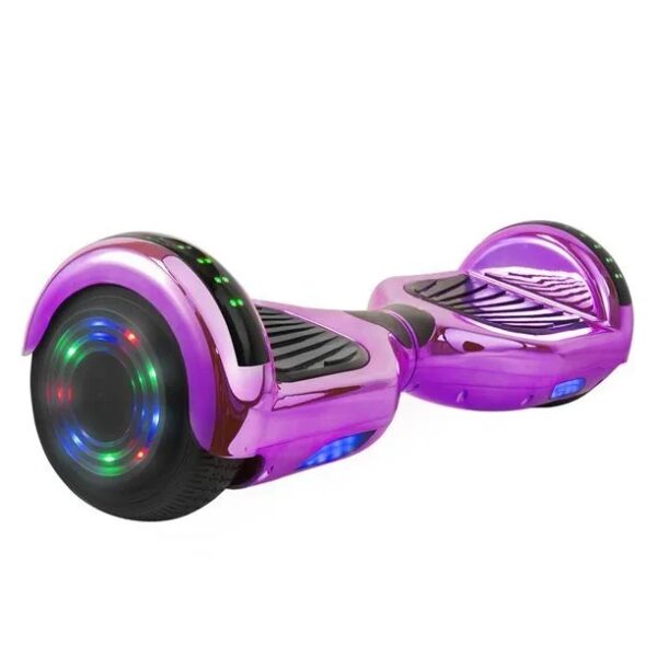Hoverboard HV6.5 con Luci FULL LED + BLUETOOTH (VIOLA CROMATO)