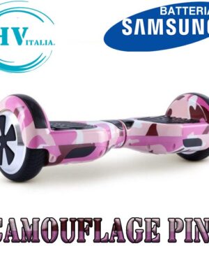 Hoverboard HV6.5 con Luci LED + BLUETOOTH (CAMOUFLAGE PINK)
