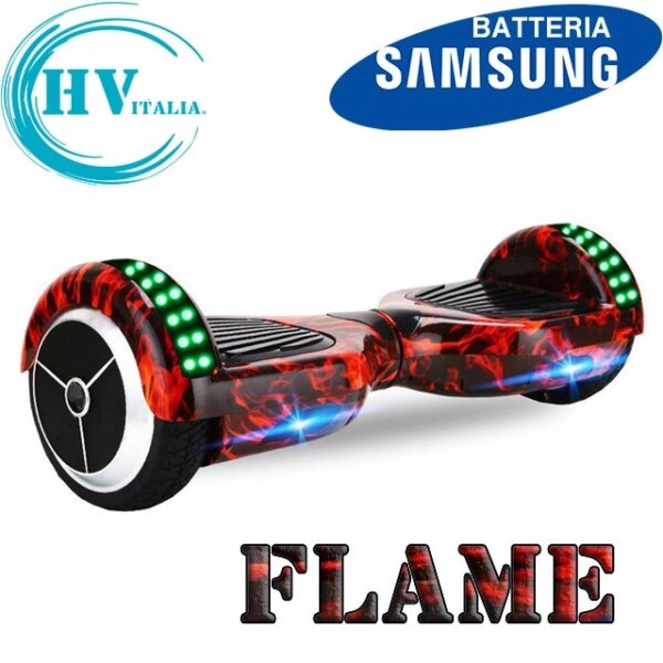 Hoverboard HV6.5 con Luci LED + BLUETOOTH (FLAME)