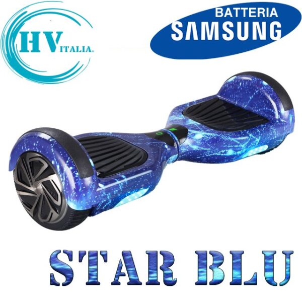 Hoverboard HV6.5 con Luci LED + BLUETOOTH (STAR BLUE)