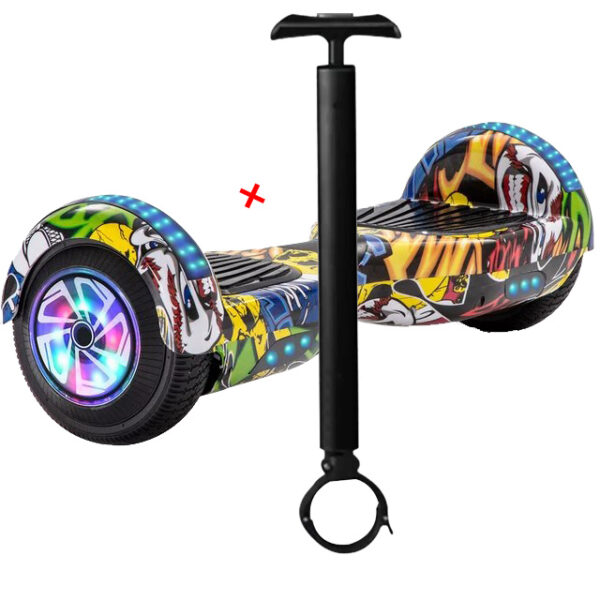 Hoverboard HV6.5 Pollici con luci led e bluetooth + Asta (FANTASIA)