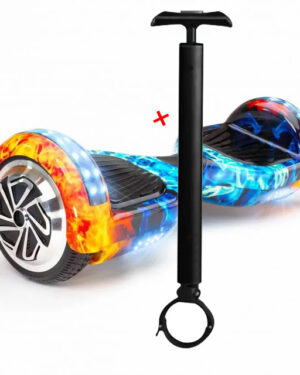 Hoverboard HV6.5 Pollici con luci led e bluetooth + Asta (FULL FLAME)