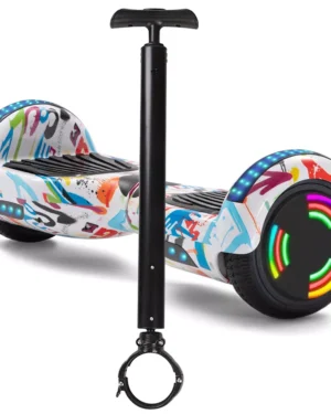 Hoverboard HV6.5 Pollici con luci led e bluetooth + Asta (GRAFFITI)