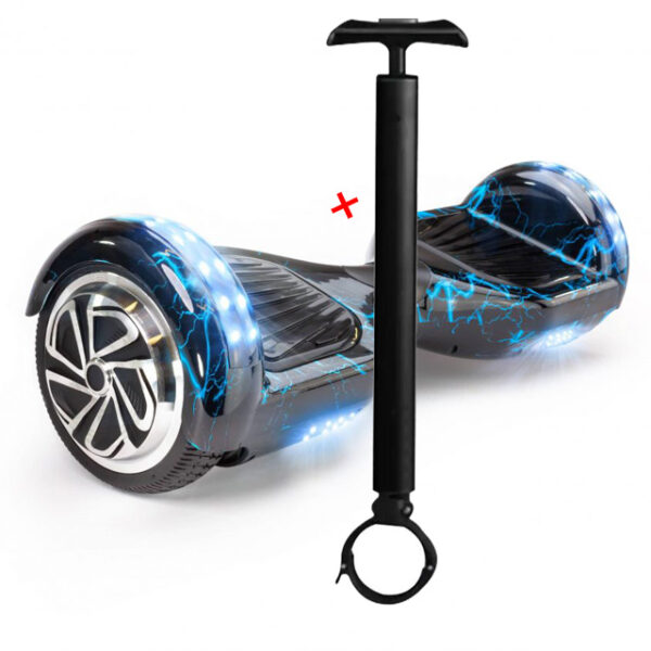 Hoverboard HV6.5 Pollici con luci led e bluetooth + Asta (LIGHTNING)