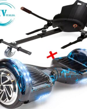 Hoverboard HV6.5 Pollici con luci led e bluetooth + hoverkart (LIGHTNING)