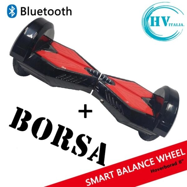 Hoverboard HV8 CON FARI LED + BLUETOOTH (NERO)