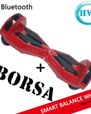 Hoverboard HV8 CON FARI LED + BLUETOOTH (ROSSO)