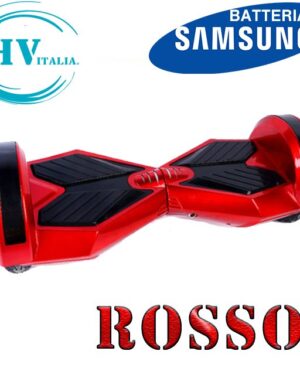 Hoverboard HV8 con Luci LED + BLUETOOTH (ROSSO)