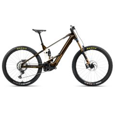 Orbea MTB Elettrica - WILD M-TEAM 750Wh - 2025 - Caramel Carbon View (gloss) - Cream White (matt)