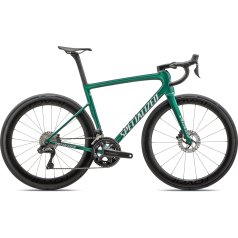Specialized Bici da Corsa Carbonio - TARMAC SL8 PRO - Shimano Ultegra Di2 - 2024 - gloss pine green metallic / white