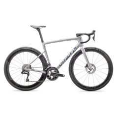Specialized Bici da Corsa Carbonio - TARMAC SL8 PRO - Ultegra Di2 - 2025 - gloss liquid silver / satin blue pearl over black liquid metal